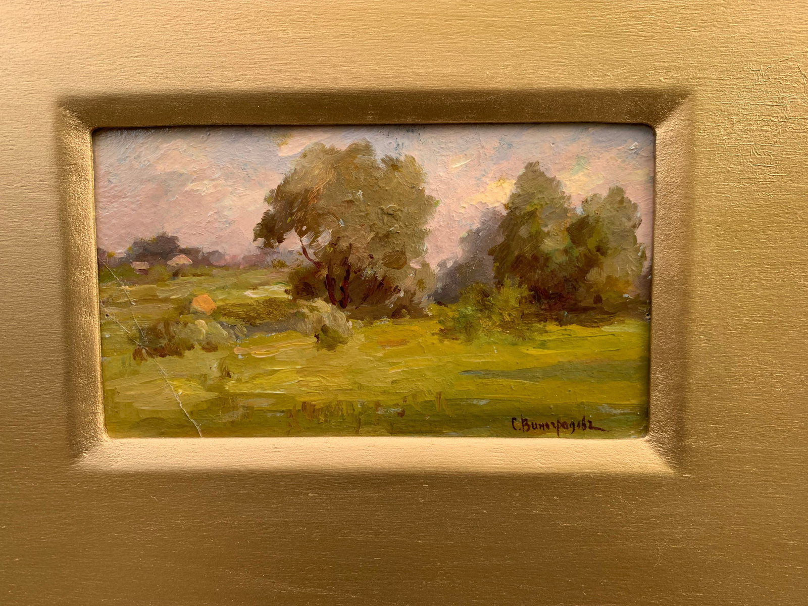 Sergei Vinogradov 1869–1938 (Russian) – Rural Landscape, Original Oil Painting (1 of 6)