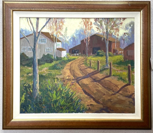 Jesse Powell b. 1977 (American) – Countryside Landscape, Original Oil on Canvas Painting (1 of 1)