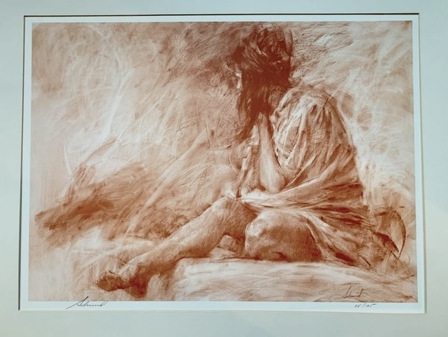 Richard Schmid 1934–2021 (American) — Seated Girl, Original Lithograph on Paper Painting: Artist: Richard Schmid (American, 1934–2021) Title: Seated Girl Medium: Original lithograph on paper