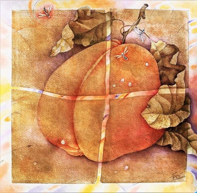 Oleksander Tkachenko b. 1952 (Ukrainian/American) — Erotic Fruit Fantasy, Original Painting (1 of 1)