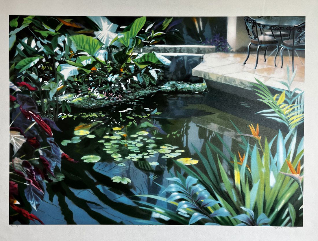 David Kessler Screenprint "Interior Shimmer", Signed Artist's Proof: Screenprint by David T. Kessler titled "Interior Shimmer". His work is par of the collections at the Strasbourg Museum of Contemporary Art,in France; Minnesota Museum of American Art, USA; Scottsdale