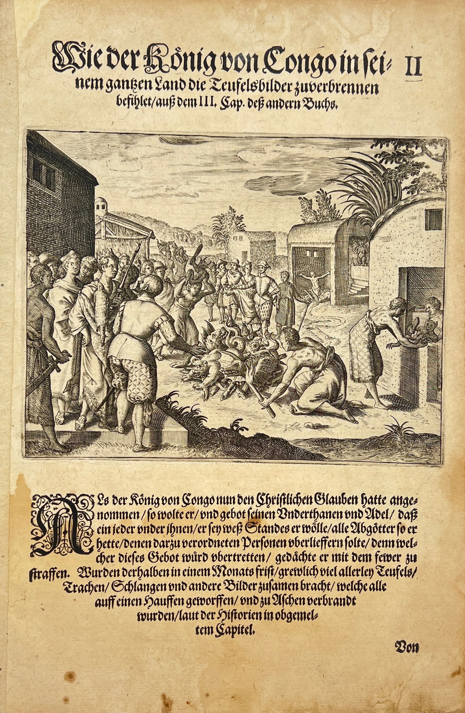 Theodor de Bry (1528-1598) - Report on the Kingdom of Congo - Execution of the Royal Edict (1 of 2)