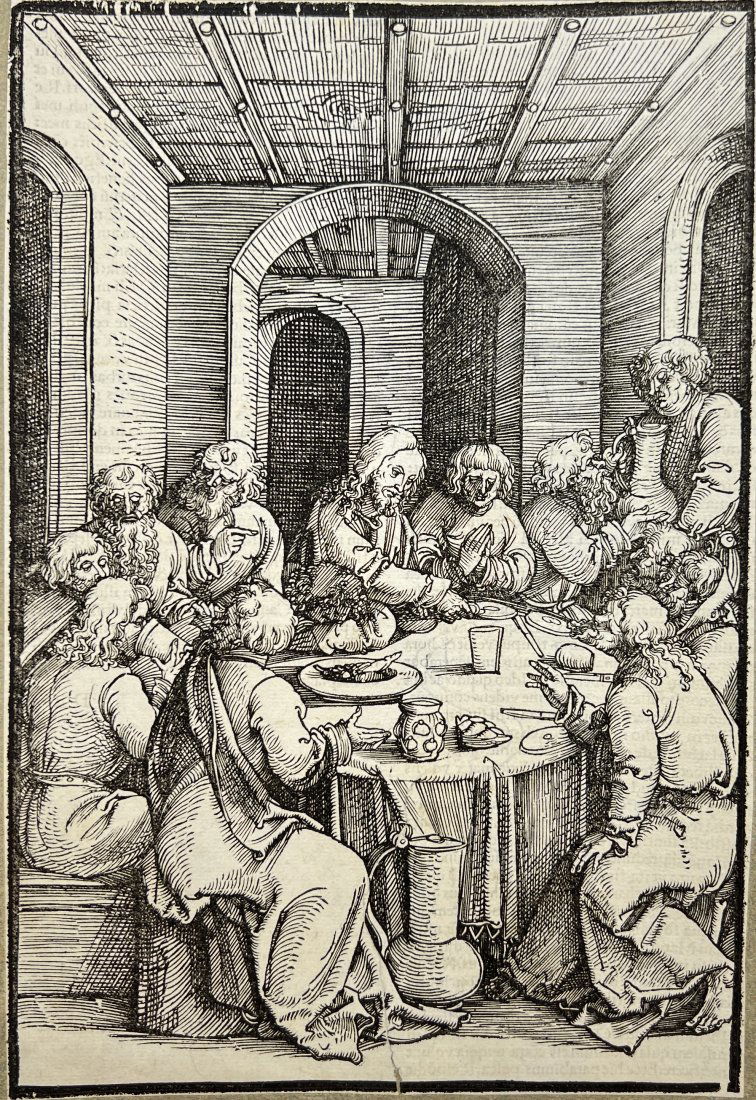 Hans Schäufelein - The Last Supper, from Speculum passionis domini nostri Ihesu Christi (1 of 2)