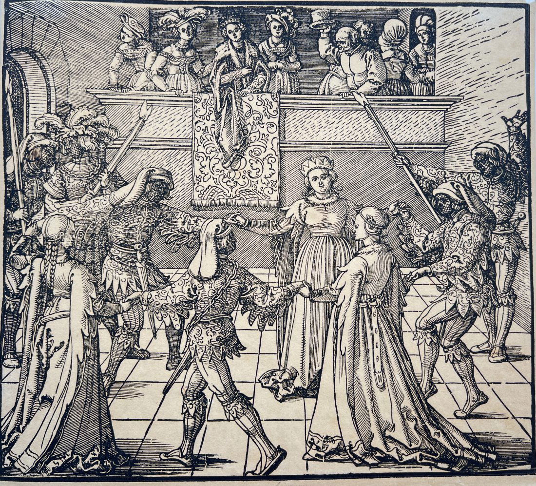 Albrecht Dürer - Masquerade Dance with Torches (1 of 2)