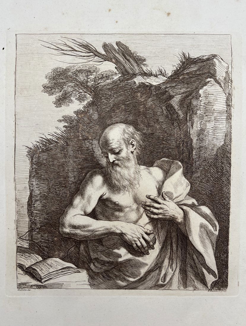 Francesco Bartolozzi after Giovanni Francesco Barbieri (Guercino) - Saint Jerome (1 of 2)