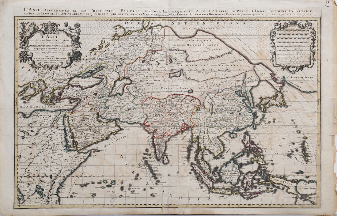 Nicolas Sanson - Map of Asia / Asia divided into its Principal Regions (1 of 7)
