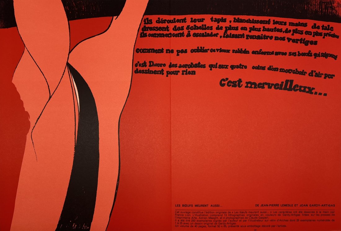 Joan Gardy Artigas, (B.1938-) original lithography (1 of 2)