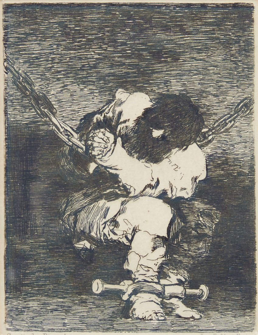 Francisco Goya Y Lucientes (Spain, 1746-1828), "The Prisoner" (1 of 3)
