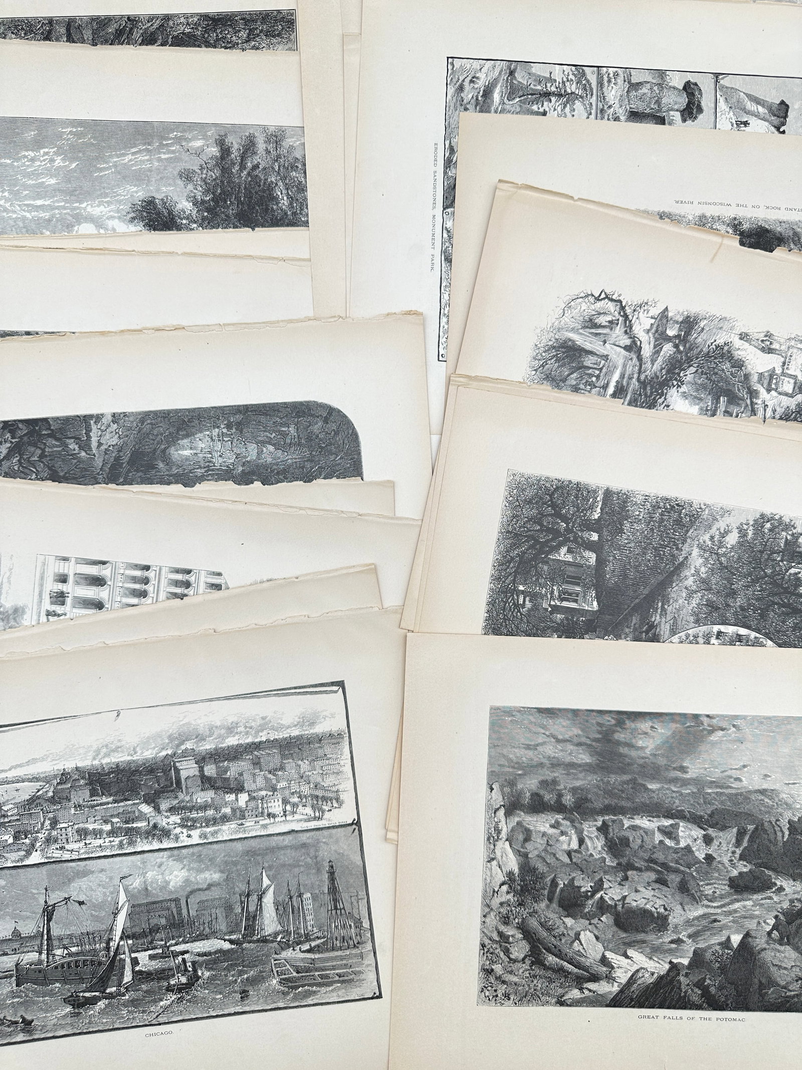 Alfred Harral / Harry Fenn / Thomas Moran - Set of 30 - Potomac, Chicago, Marble Canyon, Arizona (1 of 5)