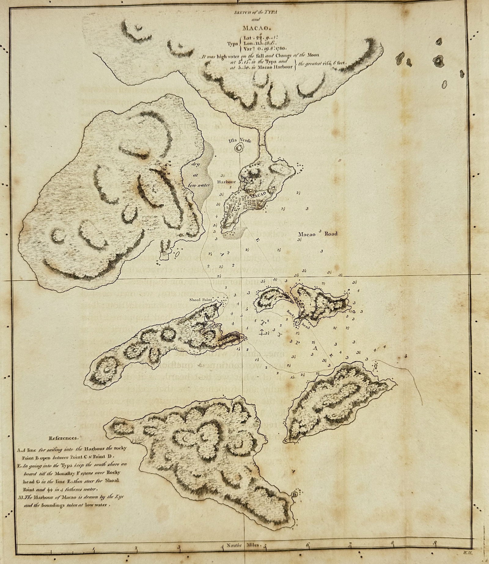 W. Harrison after William Bligh – Plan du Typa, ou de Macao – Engraving (1 of 3)