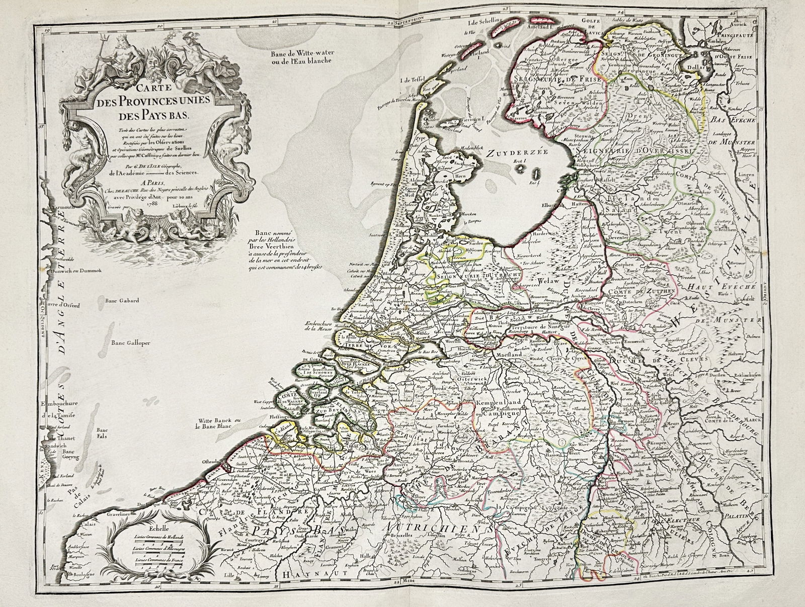 Jean-Baptiste Bourguignon d'Anville (1697–1782) – Map of the United Provinces (1 of 3)