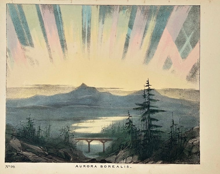 Charles Blunt (1803–1878) – Aurora Borealis – Chromolithograph - (c.1840) (1 of 3)