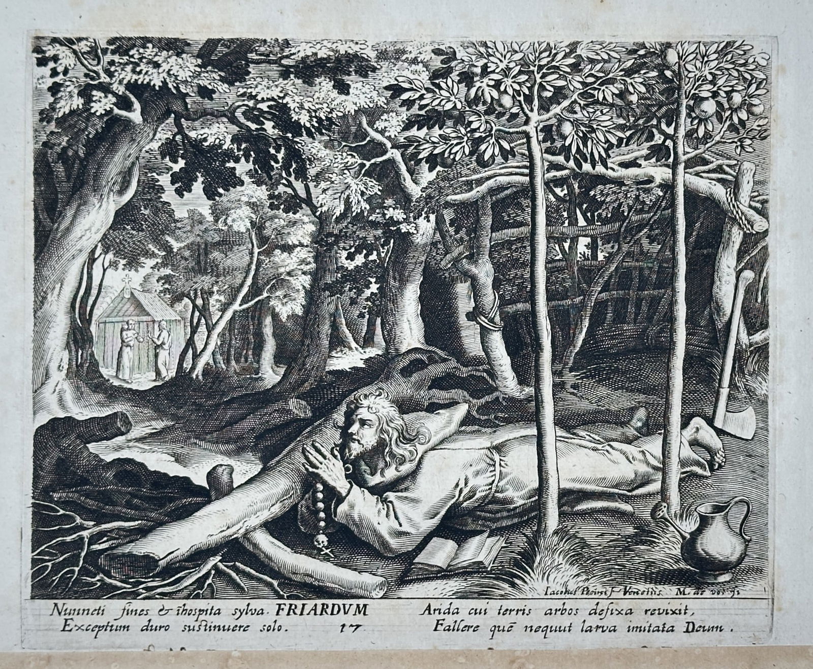 Jan van der Straet (1523–1605) – The Hermitage of Saint Friard (S. Friardum) (1 of 3)