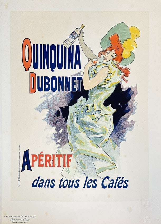Jules Chéret (1836–1932) – Poster for "Quinquina Dubonnet" – Lithograph (1896) (1 of 3)