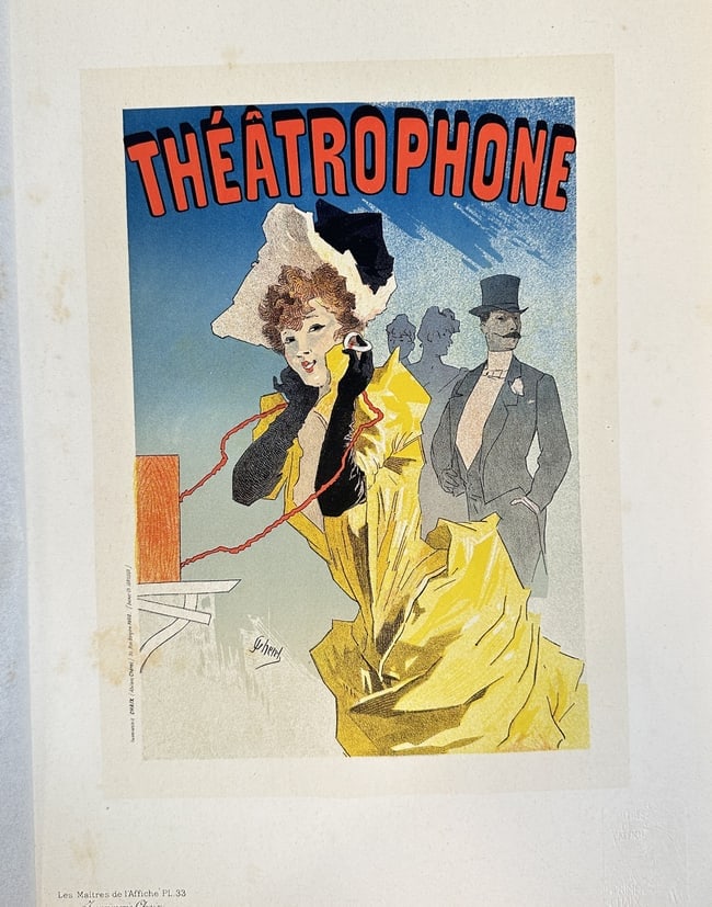 Jules Chéret (1836–1932) – Poster for the Théâtrophone – Lithograph (1897) (1 of 3)