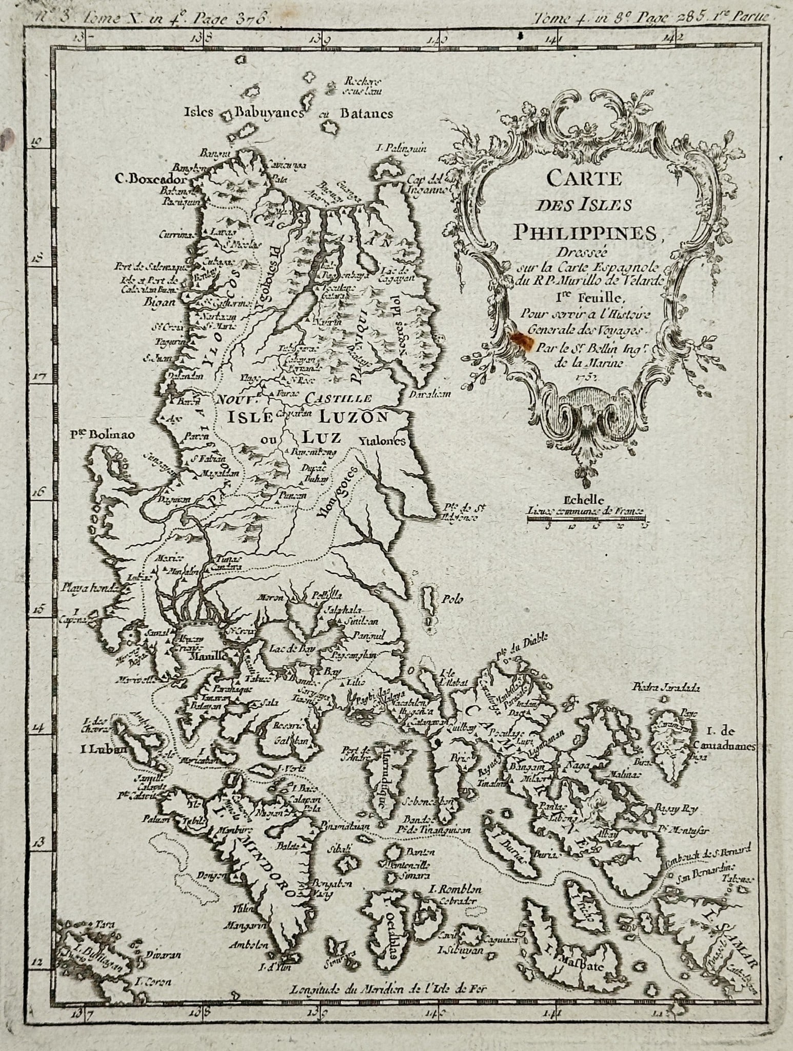 Jacques-Nicolas Bellin (1703–1772) – Map of Southeast Asia - the Philippine Islands (1 of 3)