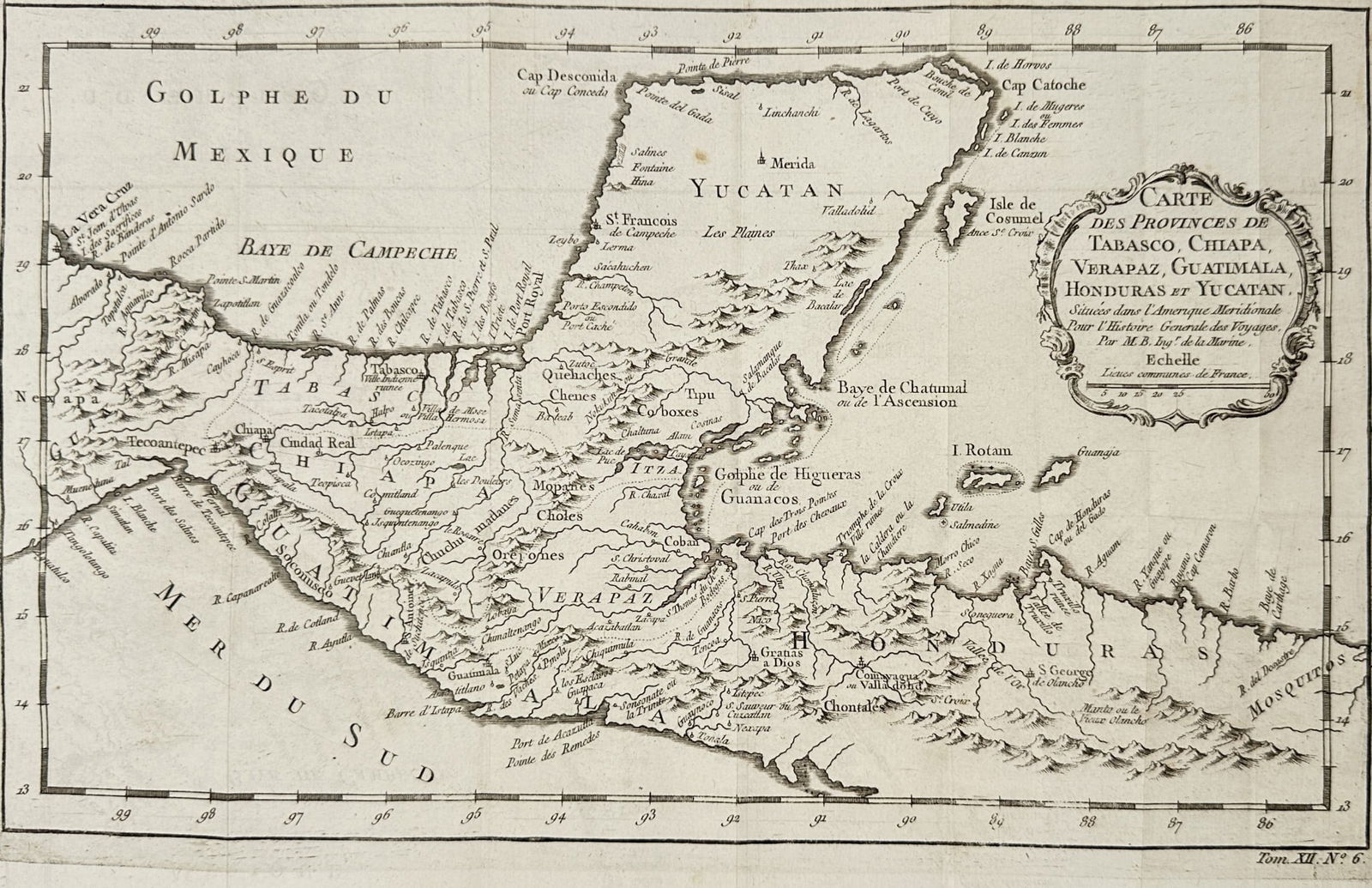 Jacques-Nicolas Bellin (1703–1772) – Map of Mexico and northern Central America (1 of 2)