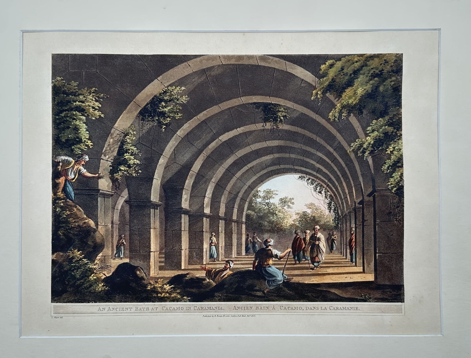 Luigi Mayer (c. 1755–1803) – An Ancient Roman Gallery leading to Caracalla's Bat (1 of 2)