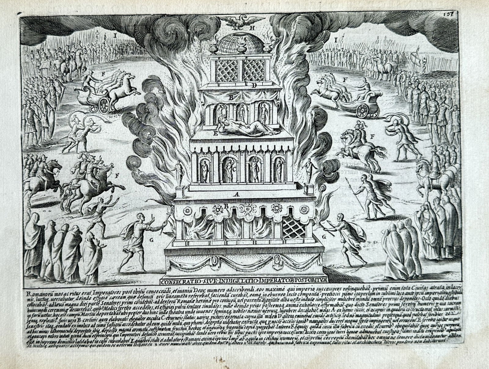 Giacomo Lauro (active c.1584–1637) – Consecratio sive Indigetatio Imperator post (1 of 2)