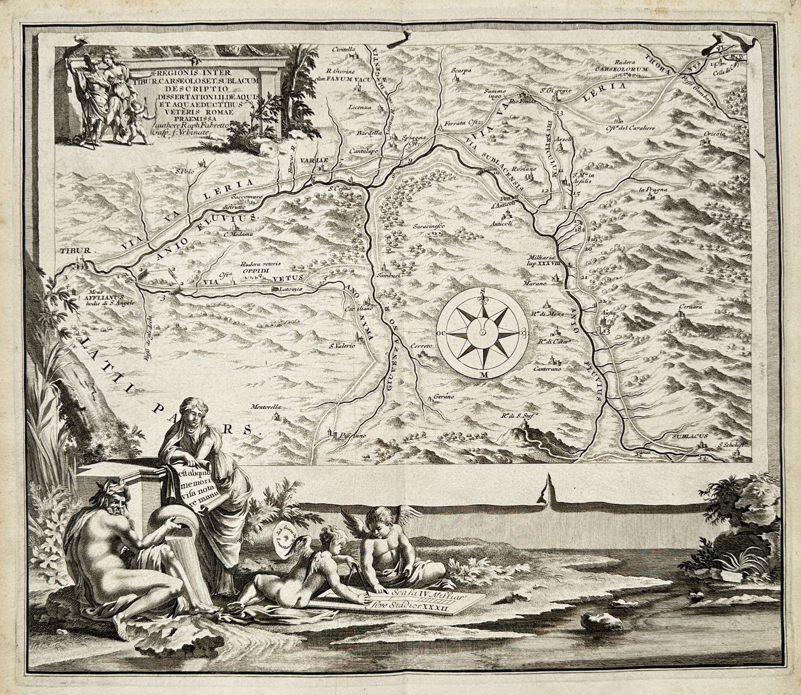 Pieter van der Aa (1659–1733) – Map of the Pilgrimage Route of the Romans (1 of 2)