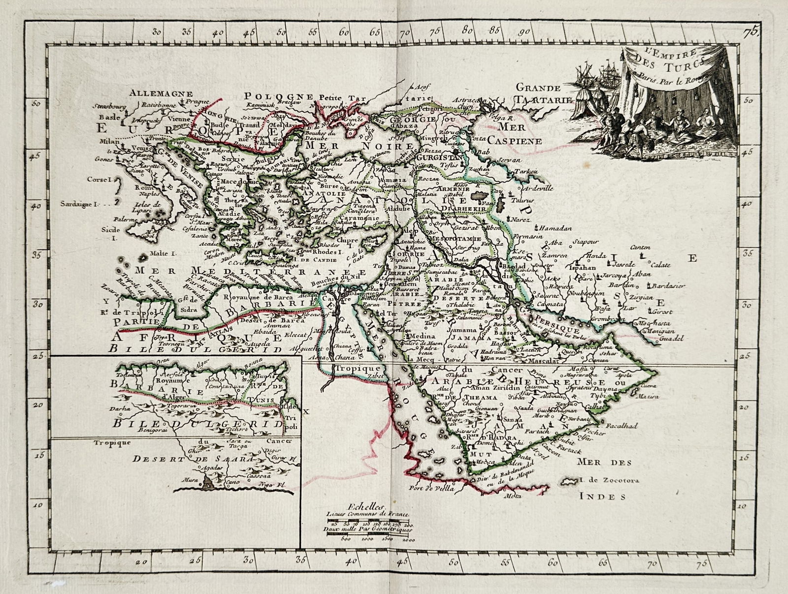 Georges-Louis Le Rouge (c. 1707–c. 1790) – Map of the Ottoman Empire (Etats du Grand Seigneur) (1 of 2)