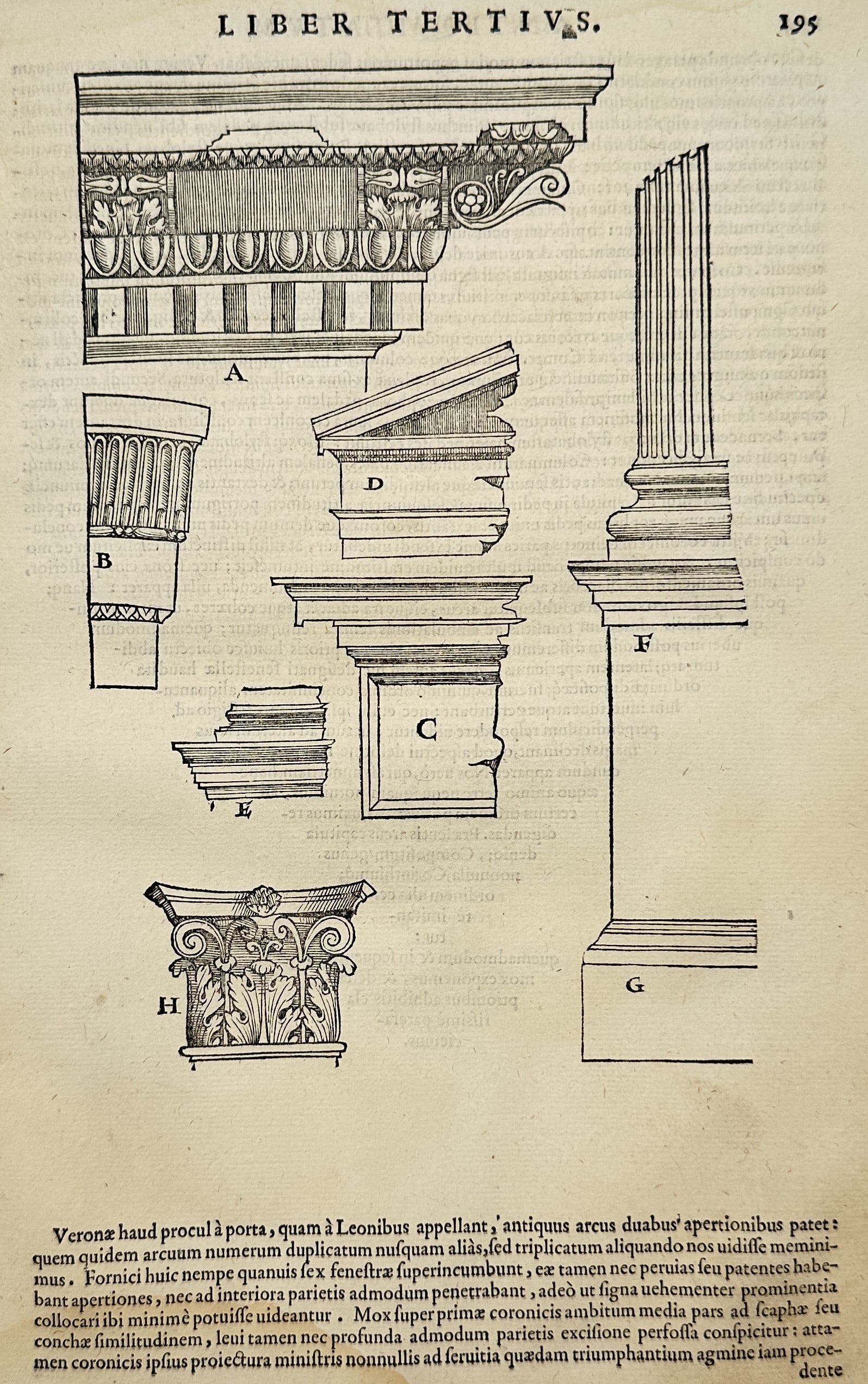 Bernard de Montfaucon (1655–1741) – Architectural Details of Classical Orders – Engraving (c. (1 of 2)