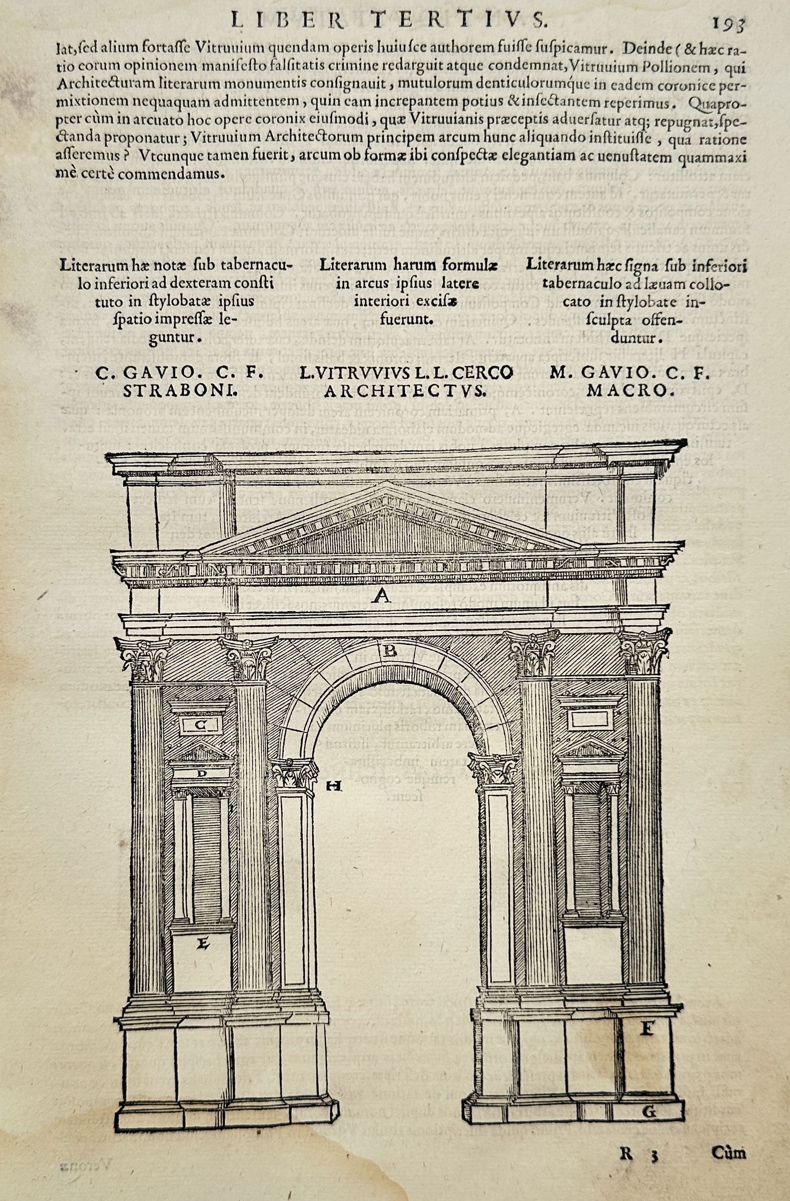 Bernard de Montfaucon (1655–1741) – Roman Triumphal Arch (Arch of the Gavii, Verona) – (1 of 2)