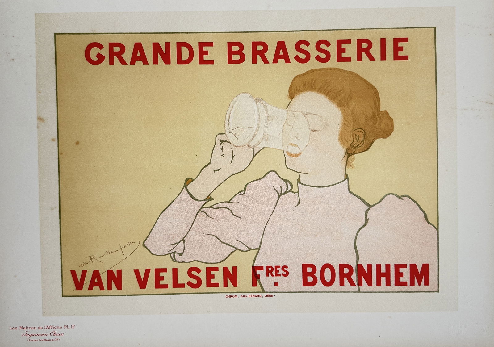 Armand Rassenfosse (1862–1934) – Grande Brasserie Van Velsen Frères Bornhem – (1 of 3)