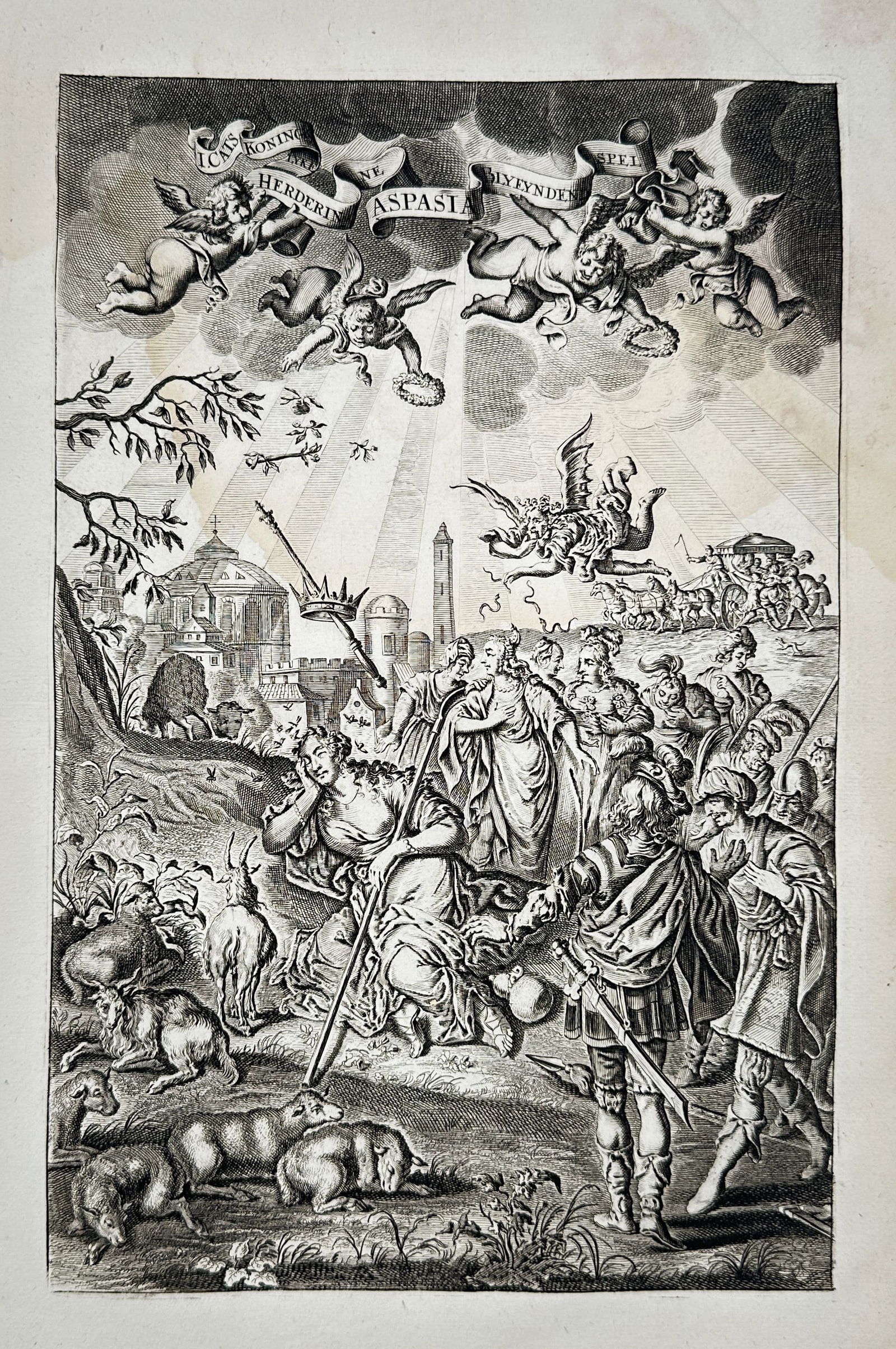 Jacob Cats (1577–1660) – Allegory of Aspasia – Engraving (1655) (1 of 3)