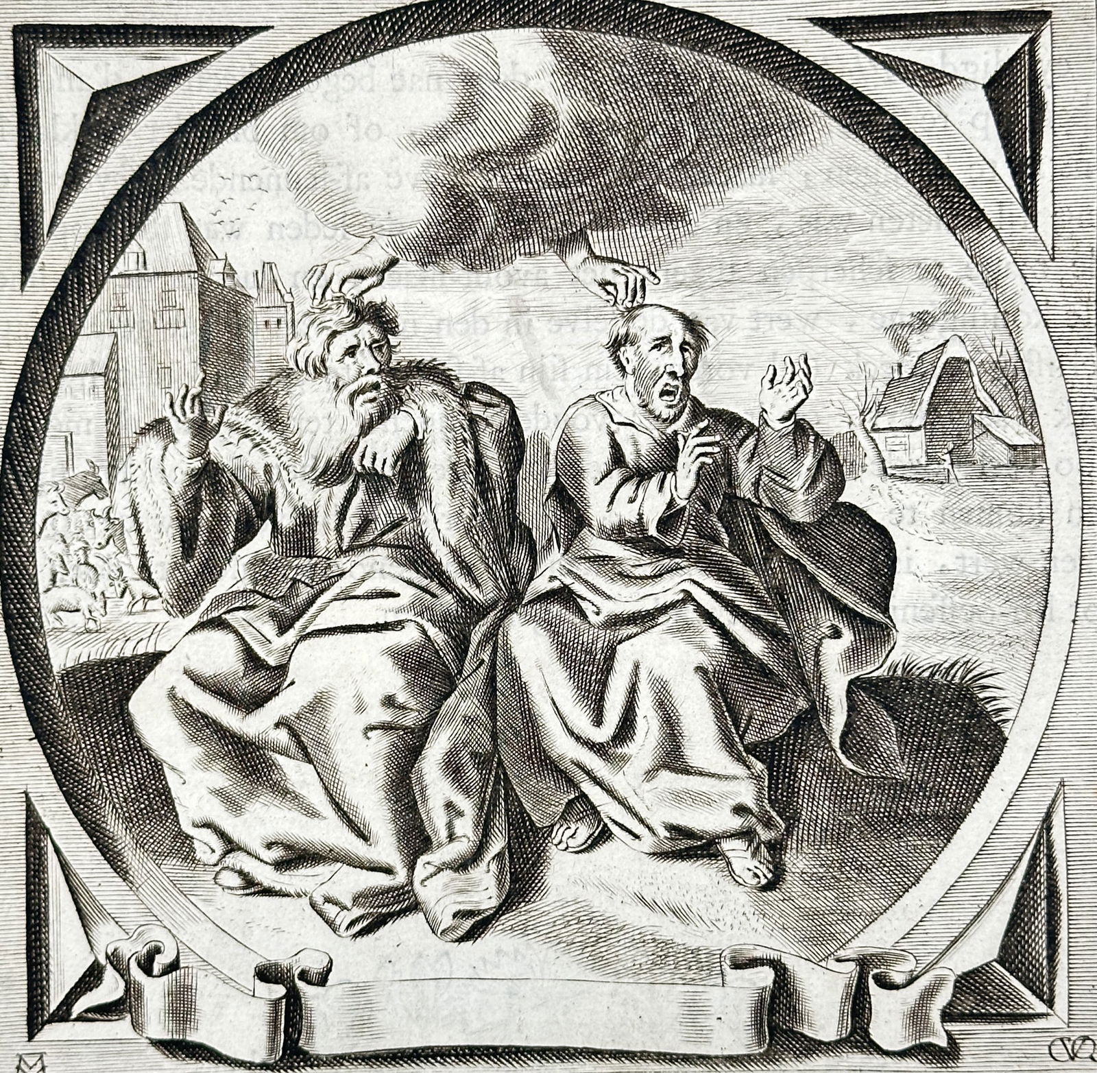 Jacob Cats (1577–1660) – Allegory of the Loss of Hair – Engraving (1655) (1 of 3)