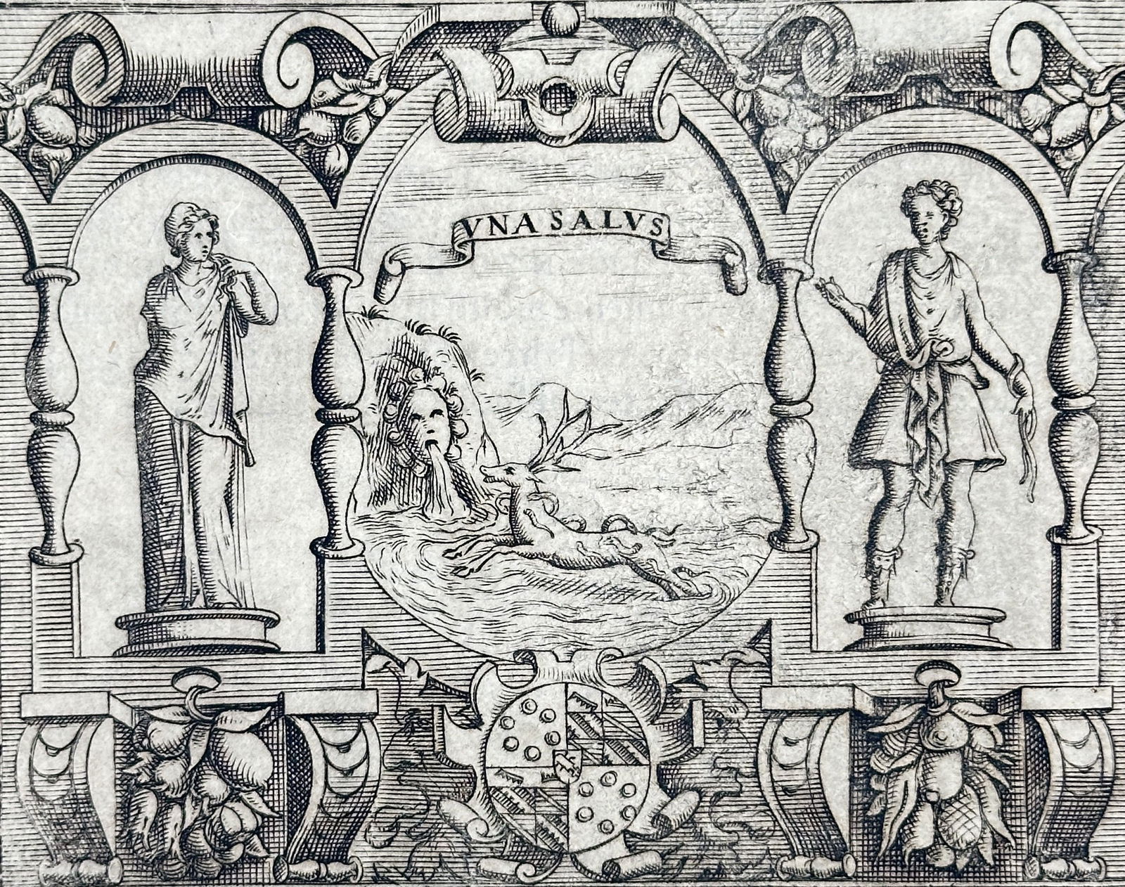 Adriaen Pietersz van de Venne (1589–1662) – Allegorical Device of Cardinal Borromeo (1 of 3)