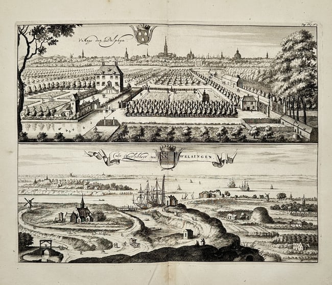 Joannes Meertens – Two Views: The House at Delphshaven and Vlissingen (1 of 2)