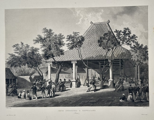 Louis Auguste de Sainson – General View at Sanyalang (Timor) (1 of 2)