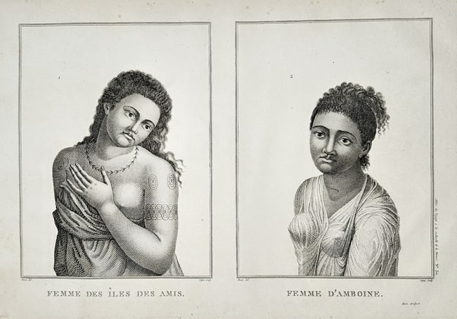 Jean Hubert Piron (1767–1796) – Woman of the Friendly Isles and Woman of Amboina (1 of 2)