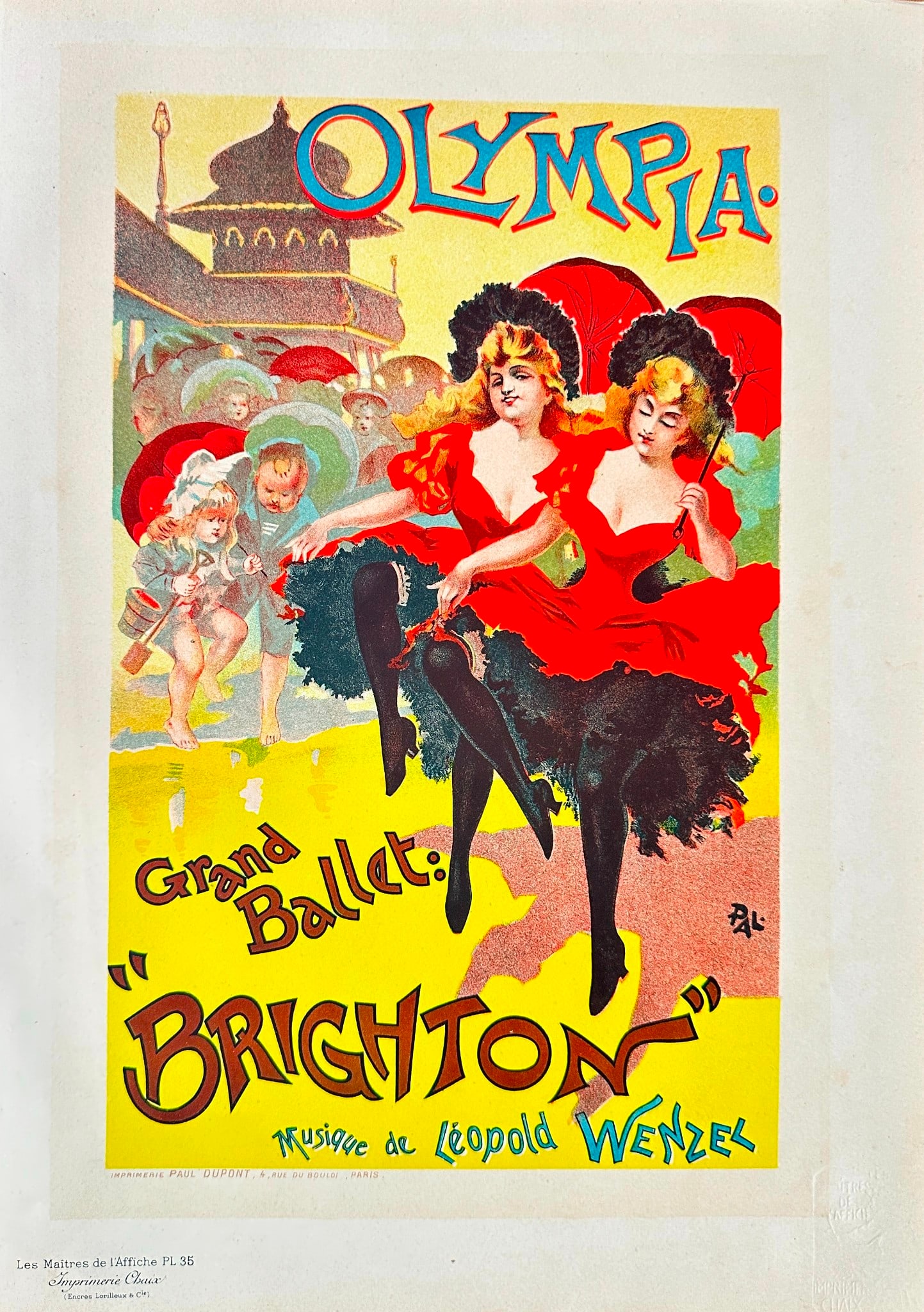 Jean de Paléologu (Pal) (1855-1942) – Olympia, Grand Ballet: Brighton (1 of 2)