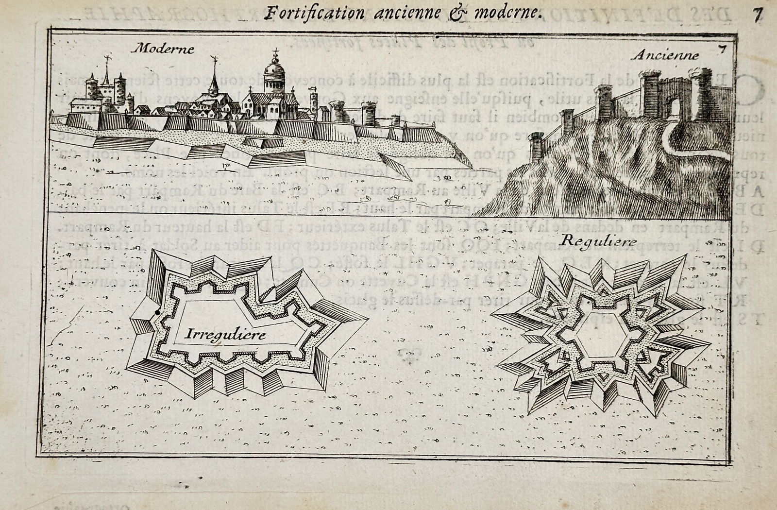 Jan Peeters I (1624–1677) – Ancient and Modern Fortifications – Engraving (1672) (1 of 2)
