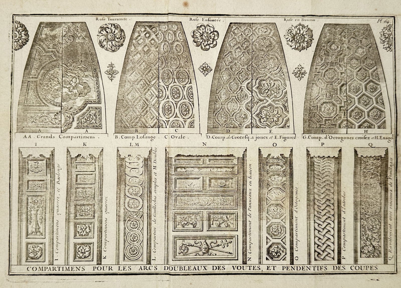 Giacomo Barozzi da Vignola (1507–1573) – Compartments for Double Arches of Vault (1 of 2)