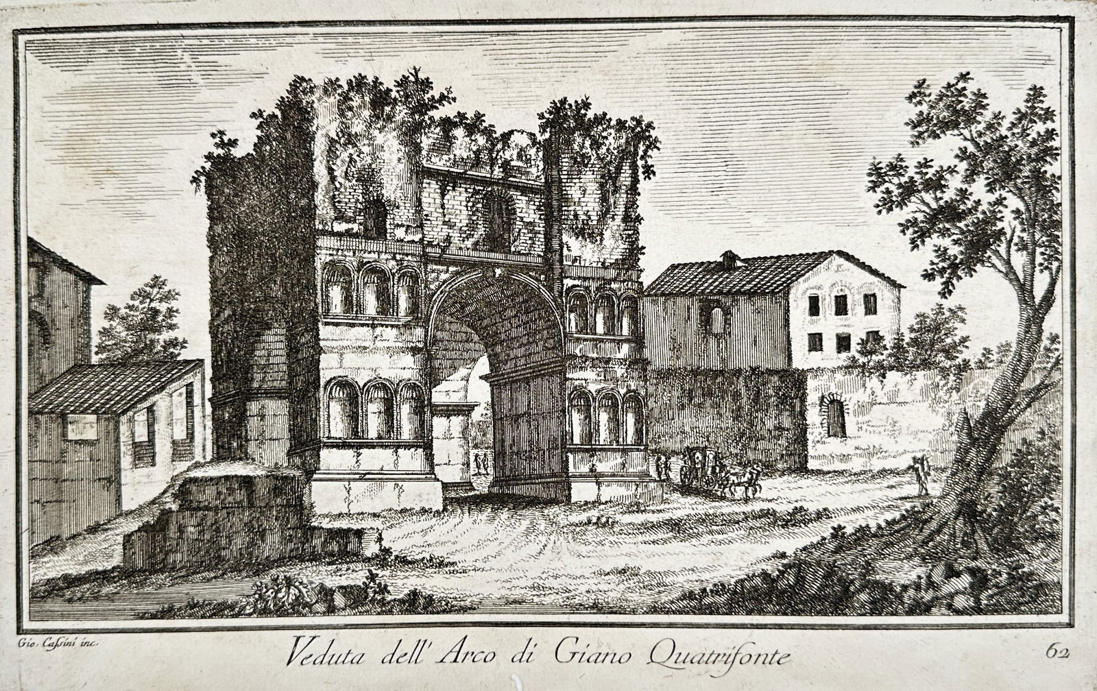 Giovanni Battista Piranesi (1720–1778) – View of the Arch of Janus – Engraving (1 of 2)