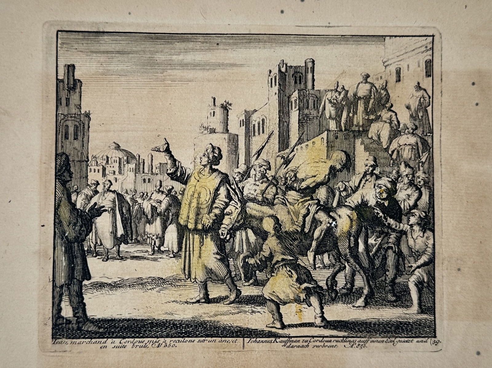 Jan Luyken (1649–1712) – The Martyrdom of Johannes Kneussl – Engraving (1 of 2)