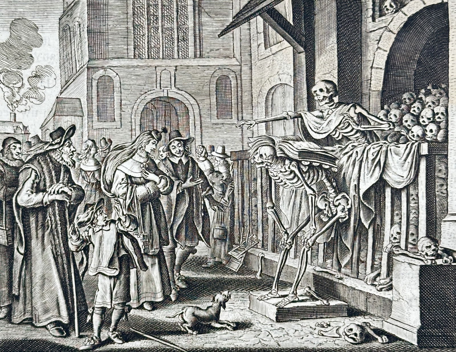 Jacob Cats (1577–1660) – Dialogue Between Death and an Old Man – Engraving (1655) (1 of 3)