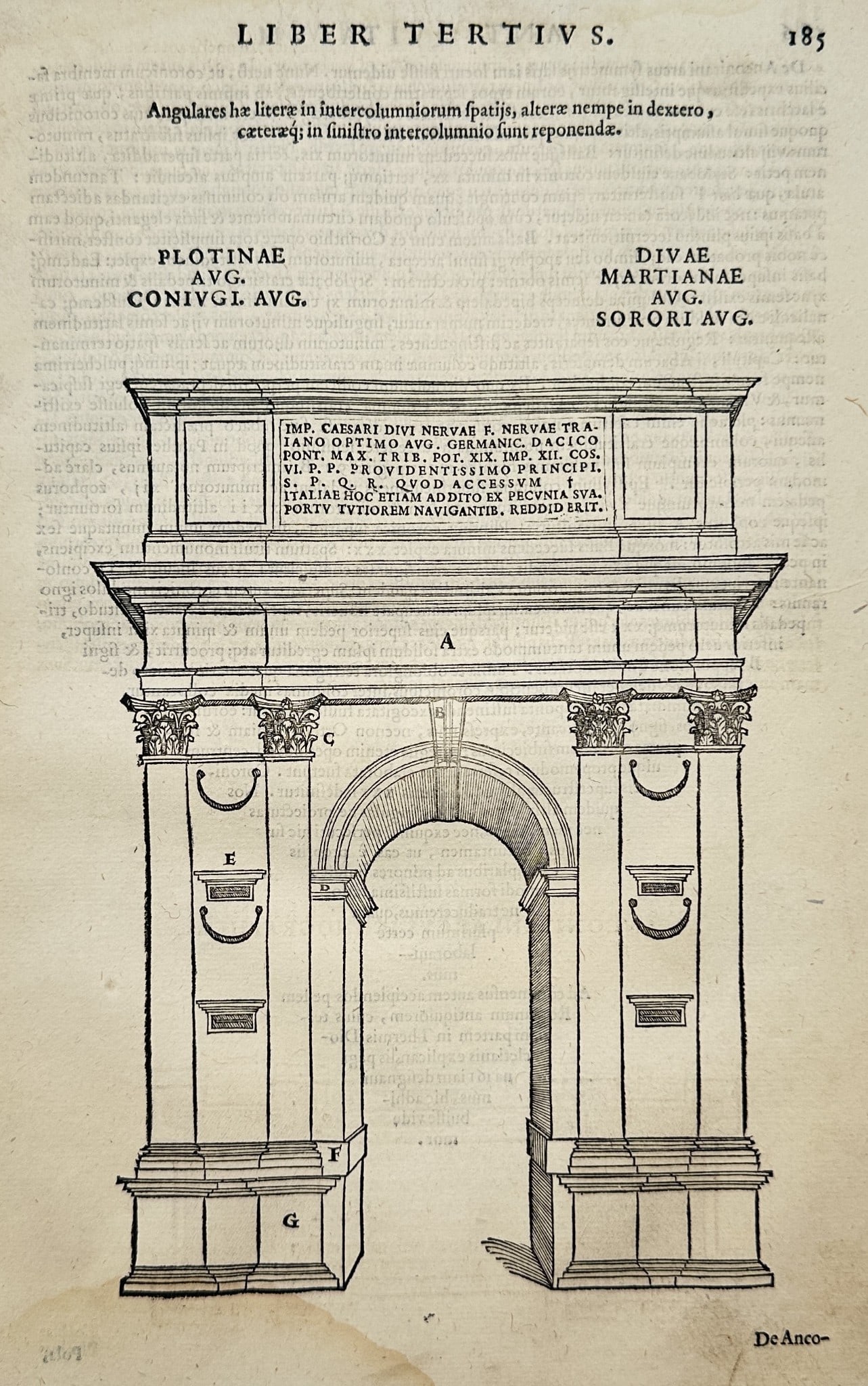 Bernard de Montfaucon (1655–1741) – Roman Triumphal Arch (Arch of Trajan) (1 of 2)
