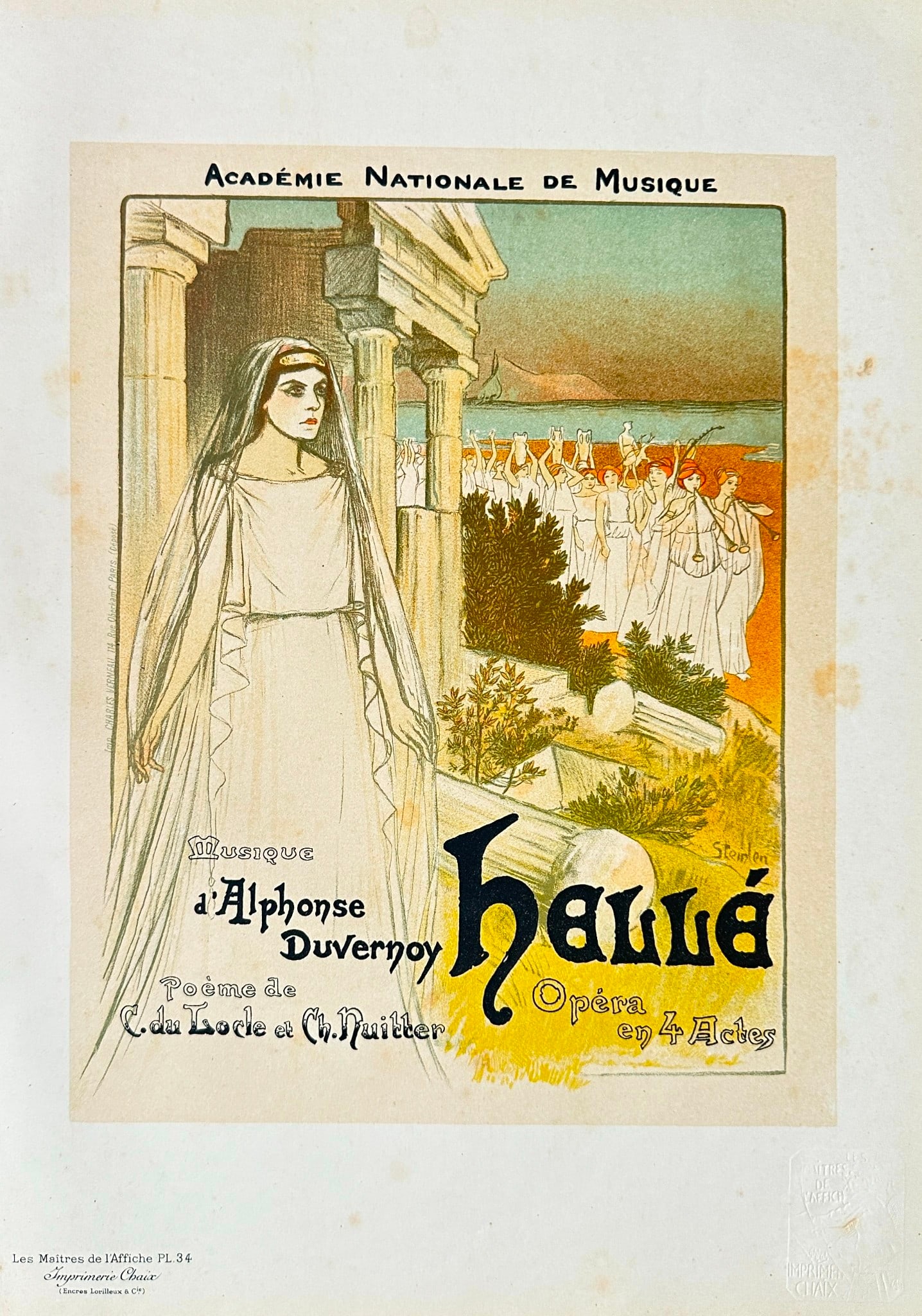 Théophile-Alexandre Steinlen (1859-1923) – Hellé (Helle) – Lithograph (1896) (1 of 2)