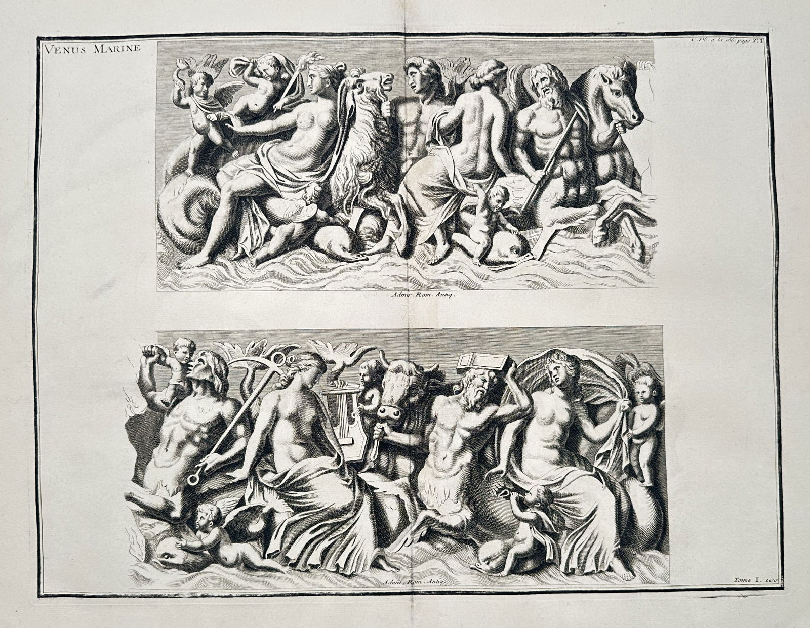Pietro Santi Bartoli (1635–1700) – Marine Venus (Upper and Lower Frieze) (1 of 2)