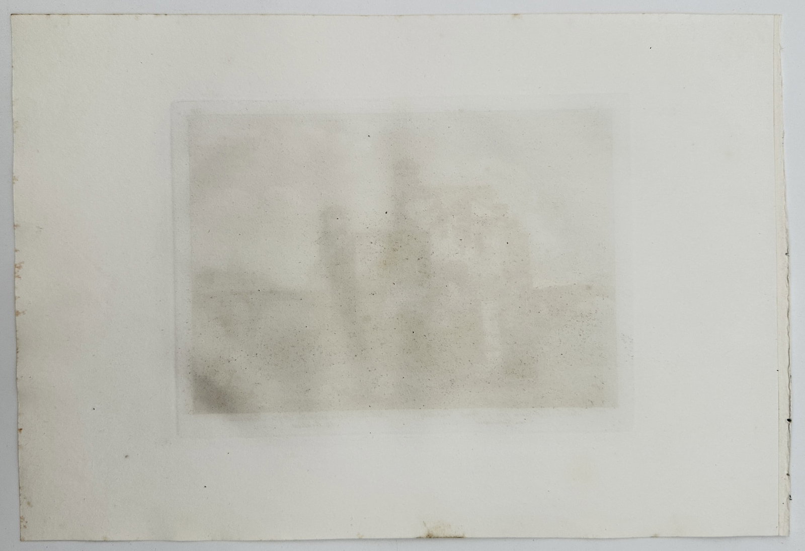 Pietro Parboni (1783–1841) – View of Tiber Island – Rome – Etching (18th Century) - 2