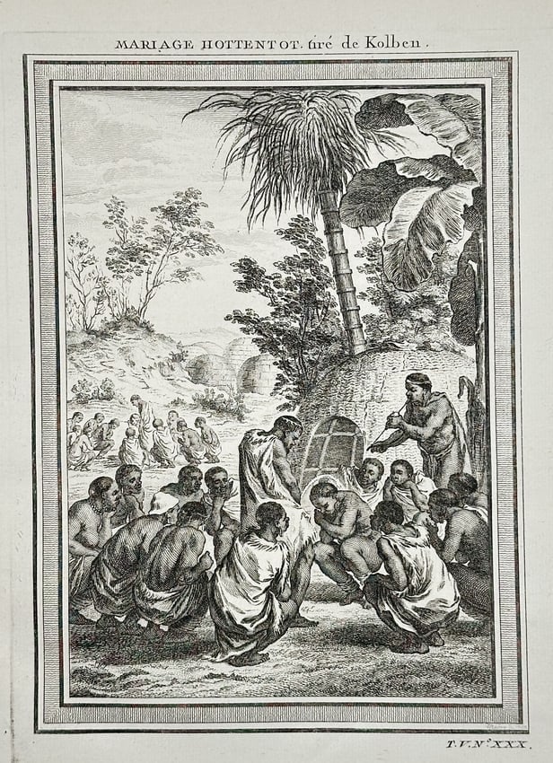 Antoine François Prévost d'Exiles (Abbé Prévost) (1697–1763) – Hottentot Marriag (1 of 2)