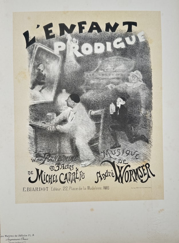 Adolphe Willette (1857–1926) – L’Enfant Prodigue (The Prodigal Child) – Lithogra (1 of 2)