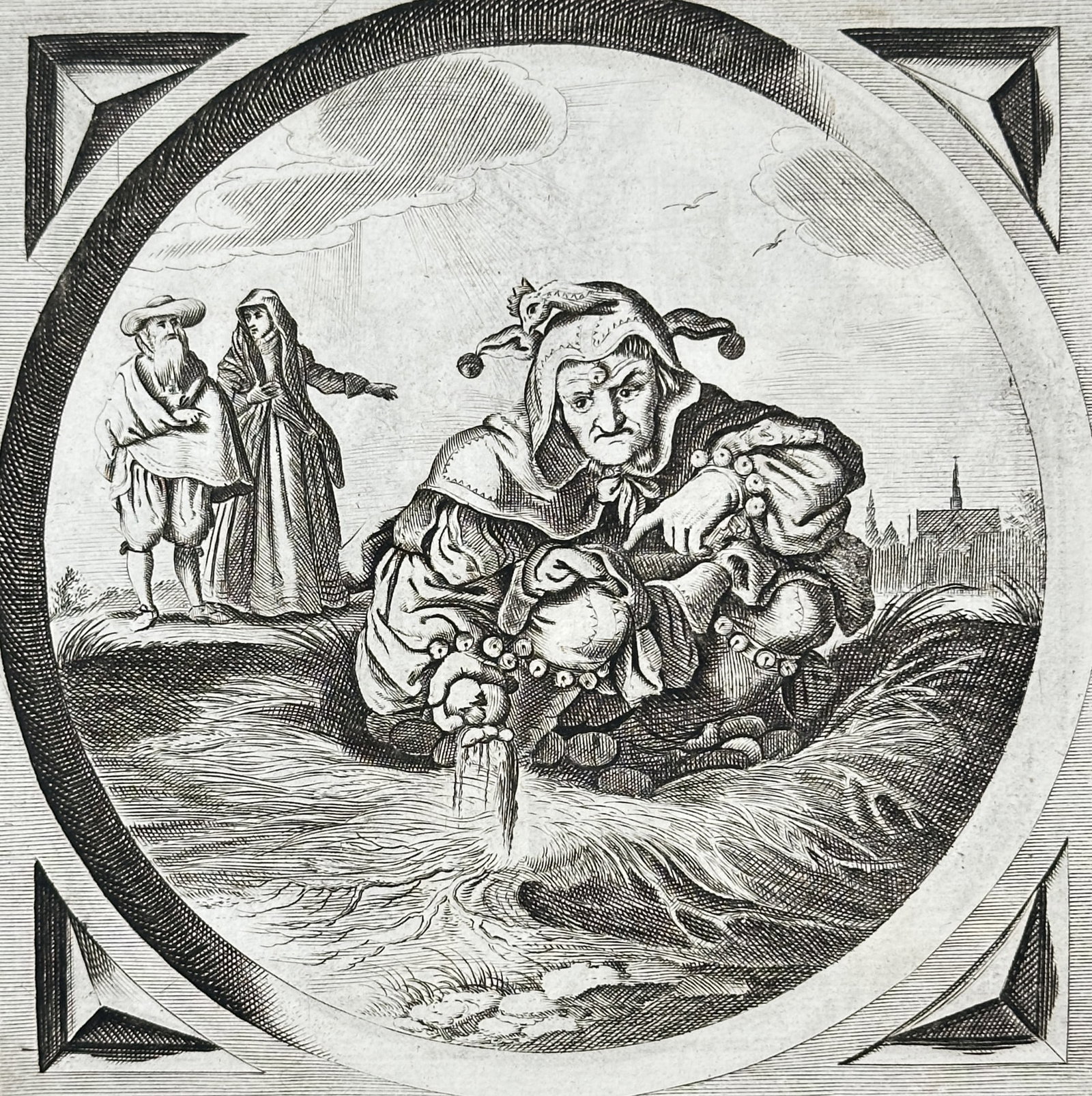 Jacob Cats (1577-1660) – The Fool Hatched from Eggs – Engraving (1655) (1 of 3)