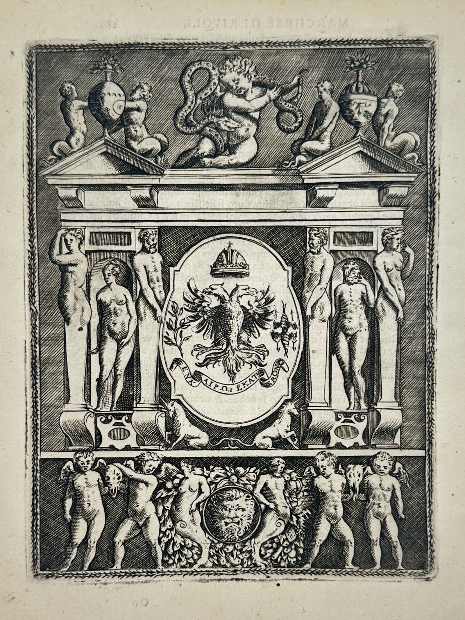Girolamo Ruscelli (1504-1566) – Allegorical Device of the Academy of the Occulti (1 of 2)