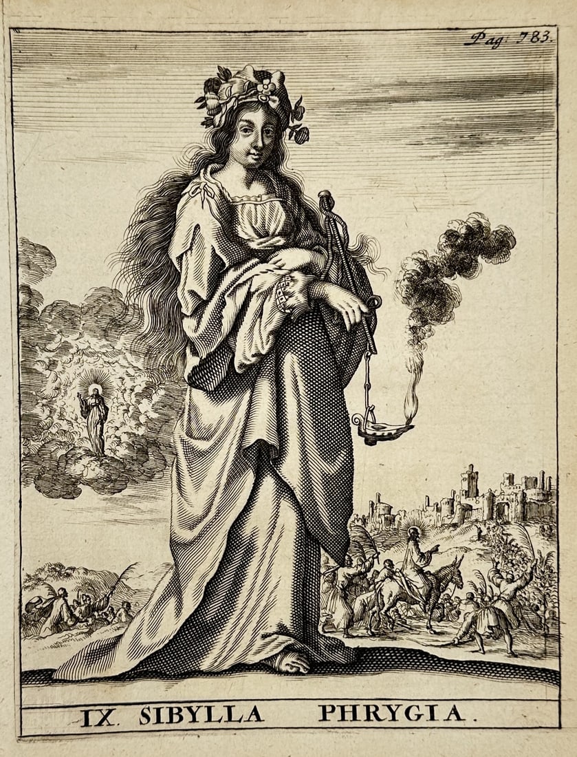 Jan Luyken (1649–1712) – The Phrygian Sibyl – Engraving (1680–1712) (1 of 2)