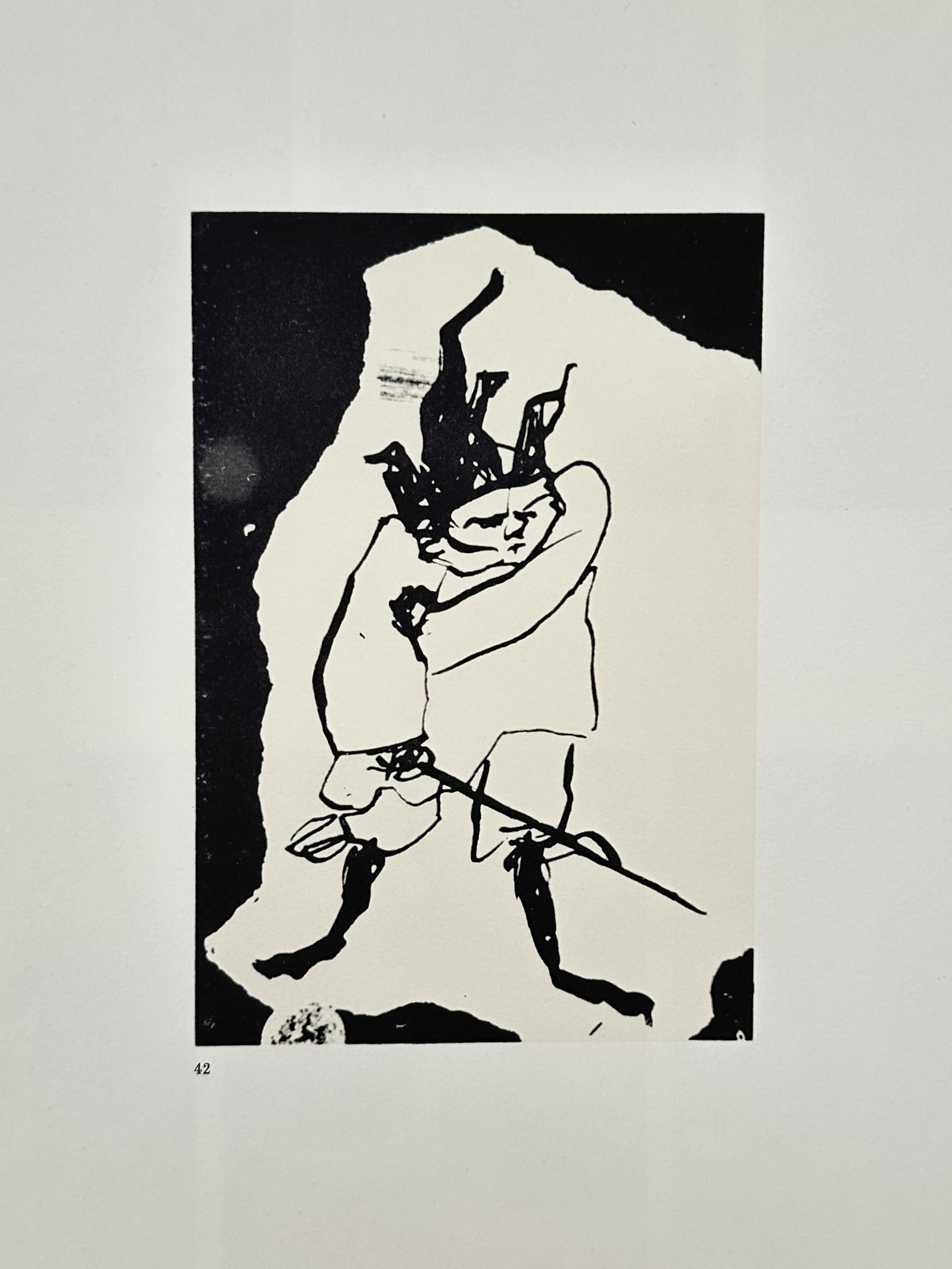 Pablo Picasso (1881–1973), after – Harlequin with a Sword – Offset print (20th Century) (1 of 2)